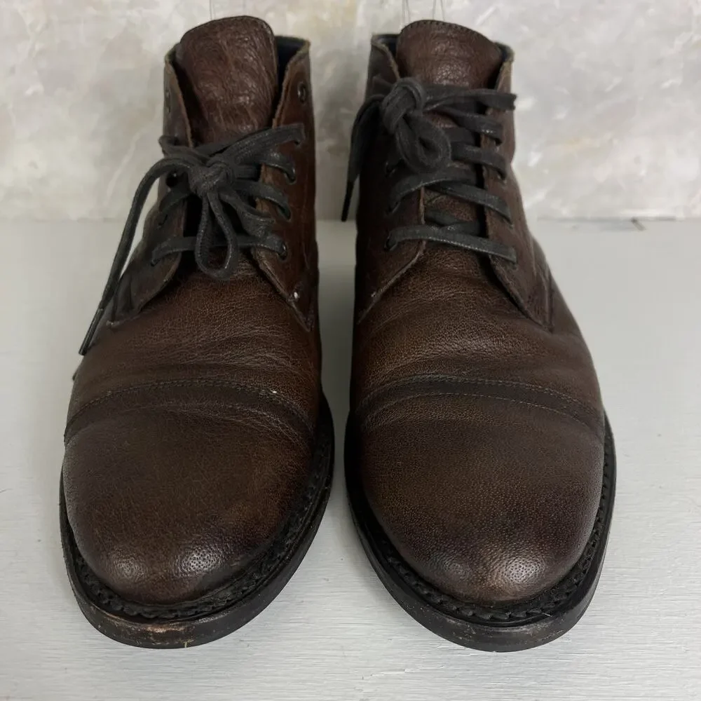 Thursday Boot Company Everyday Cap Toe Boots Men's 9 US Brown Leather Lace Up
